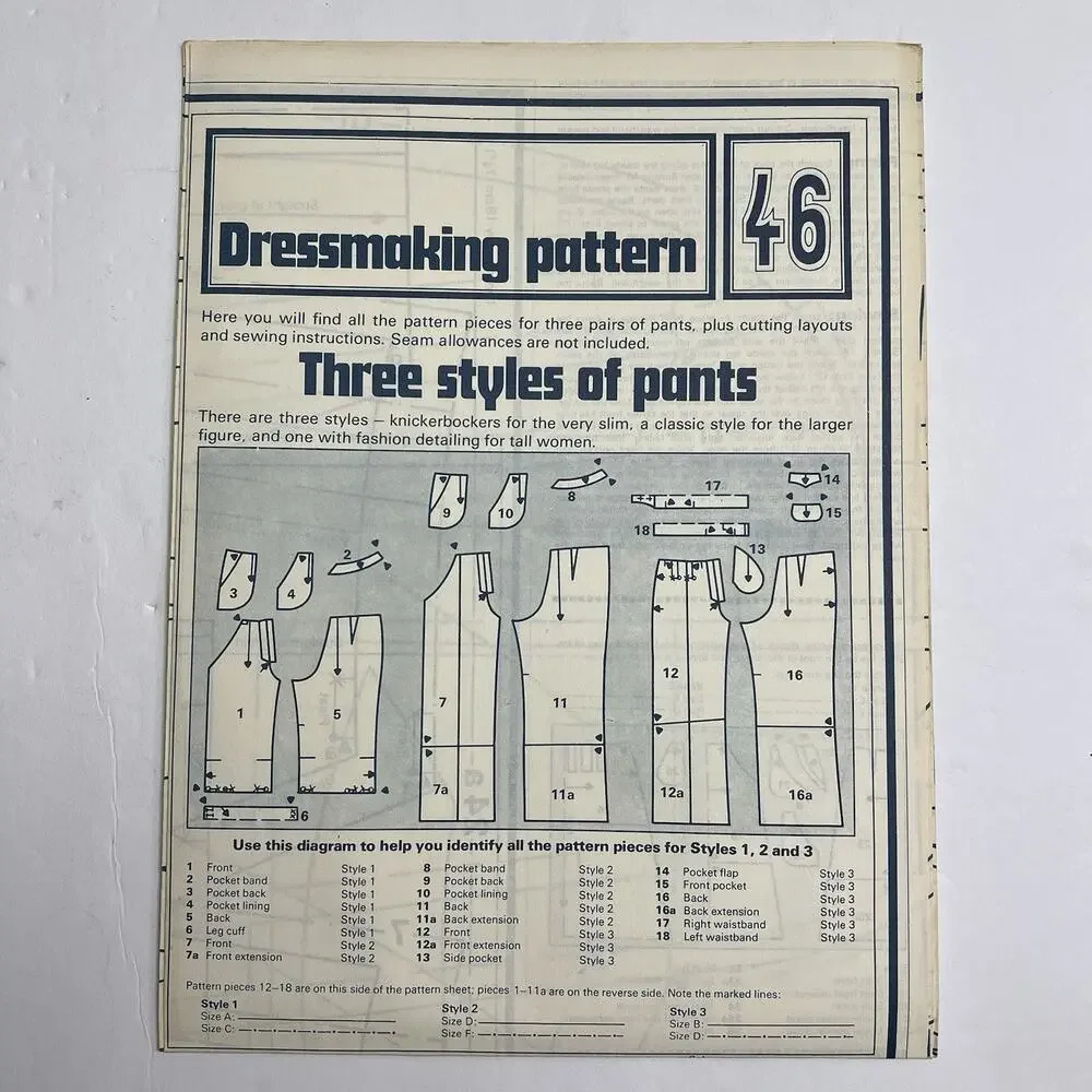 Vintage Designer Sewing Patterns Uncut Lot Of 4Coats Shirts Jackets Pants